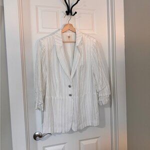 Good Hart Matilda Jane EUC Striped White Blazer